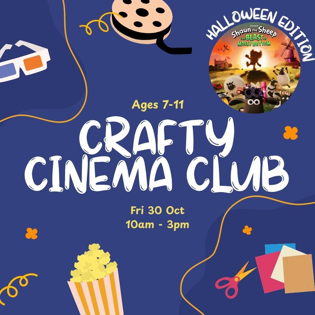Spooky Crafty Cinema Club 2026 (Ages 7-11) Shaun The Sheep
