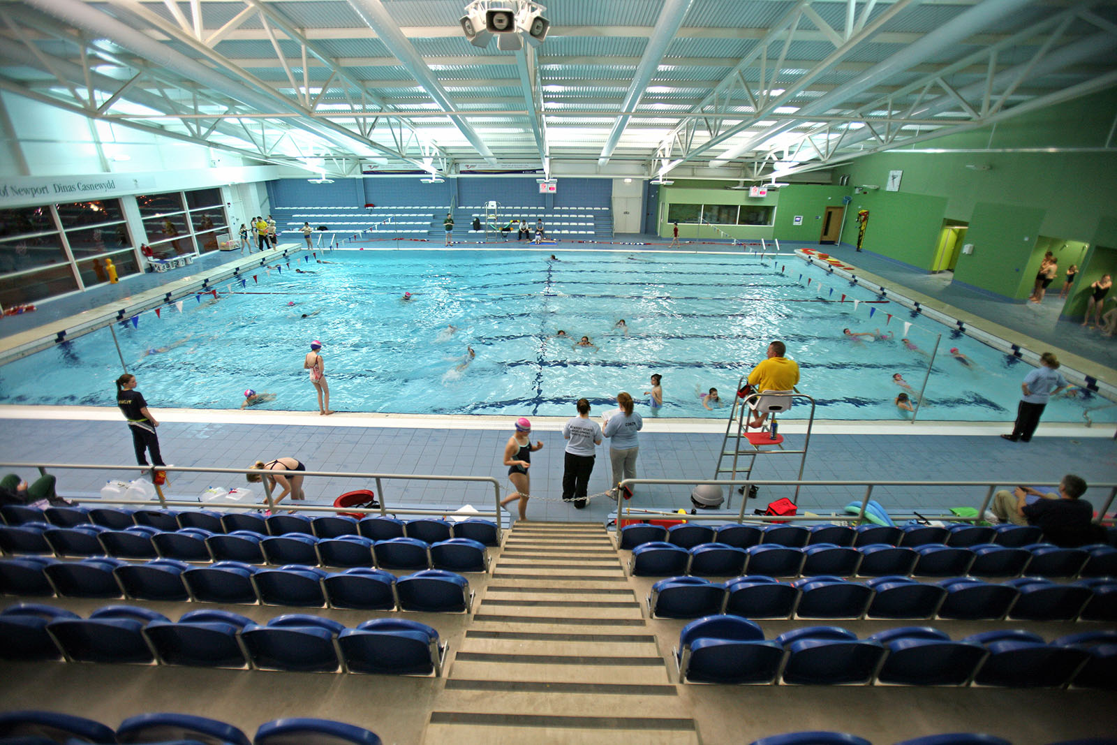 Indoor swimming pool at regional pool and tennis centre