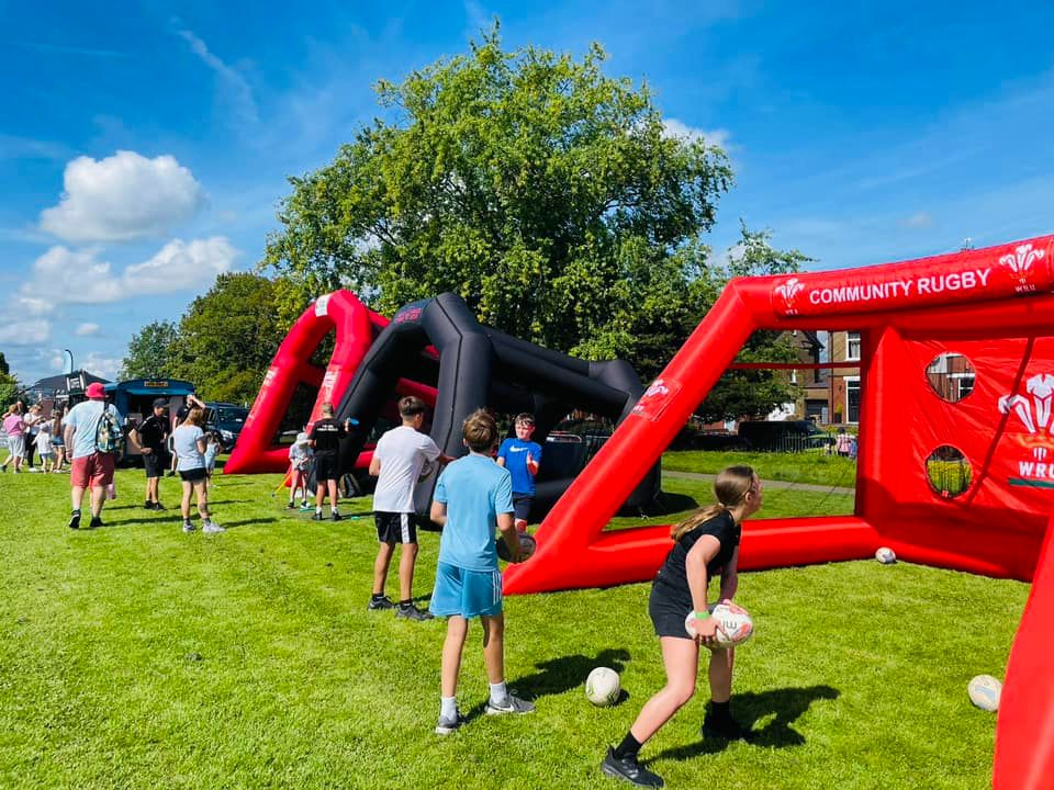 Children playing sports at Sport in the Park 2023 Children playing sports at Sport in the Park 2023