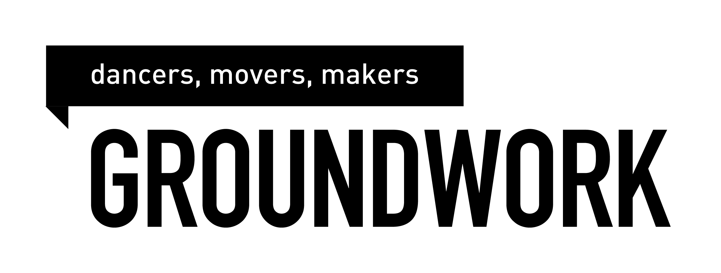 Black text logo for Groundworks