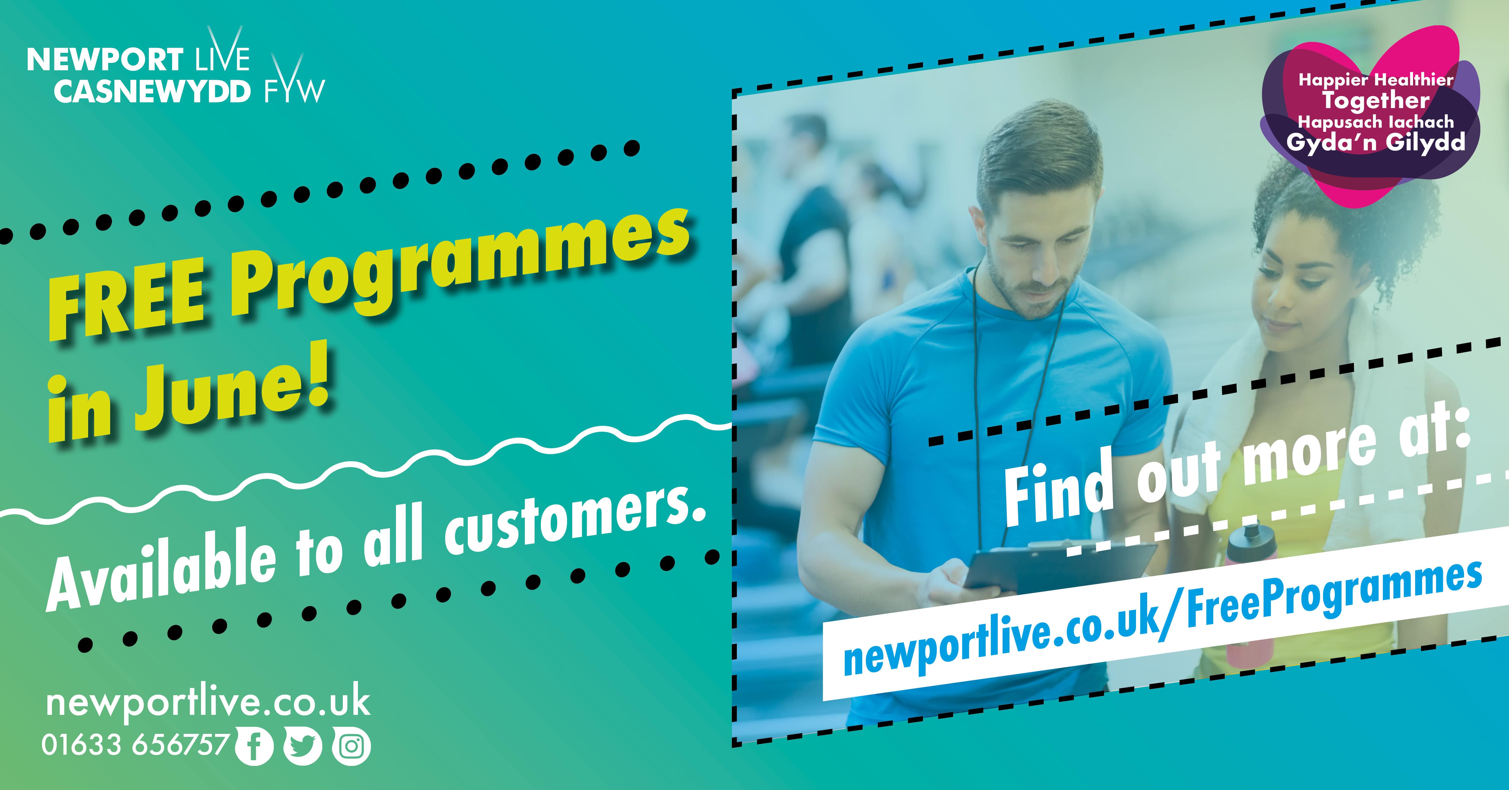 FREE Programmes In June FREE Programmes In June