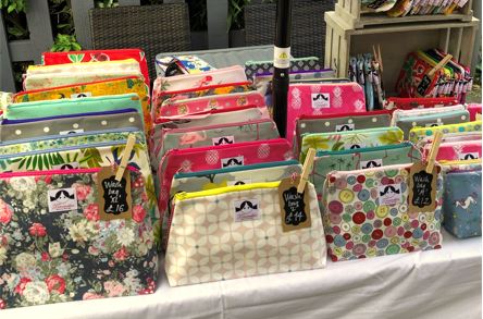 Selection of fabric bags on a stall.JPG