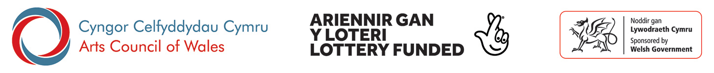 Lottery funding strip logos