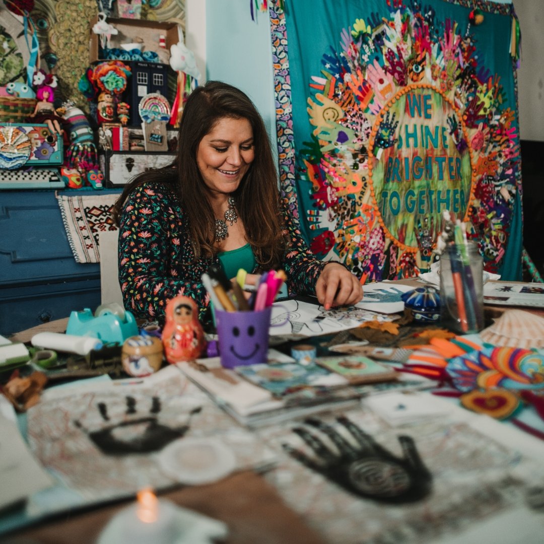 Naz creating something arty