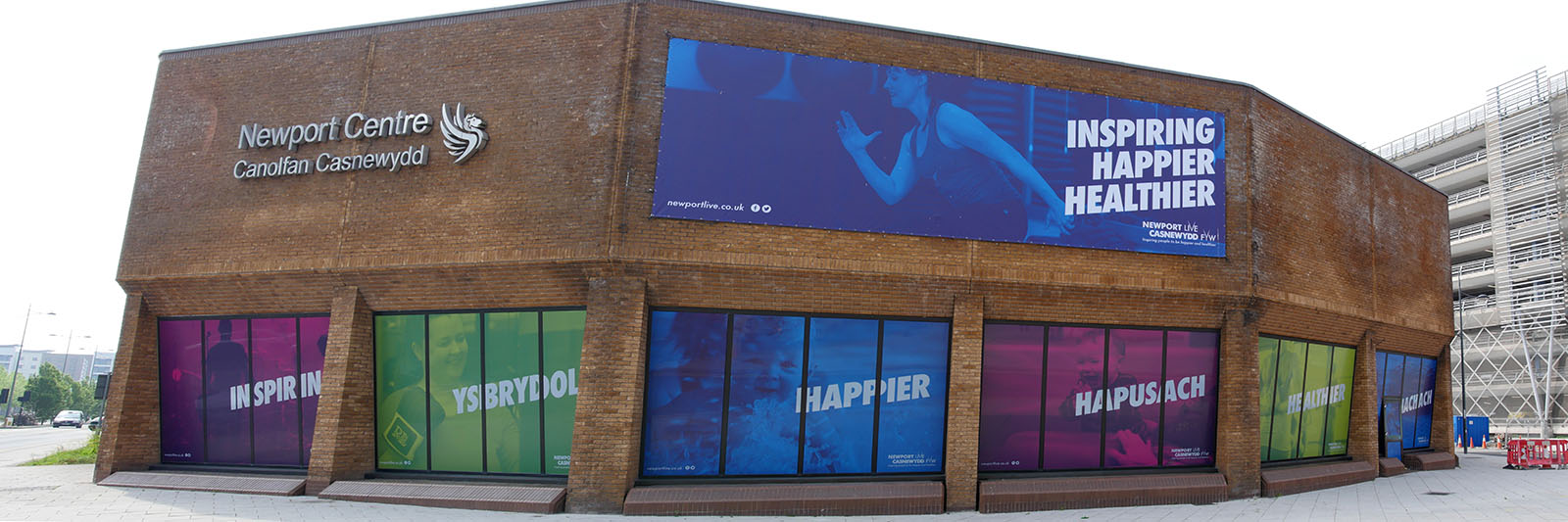 outside building of the newport centre venue
