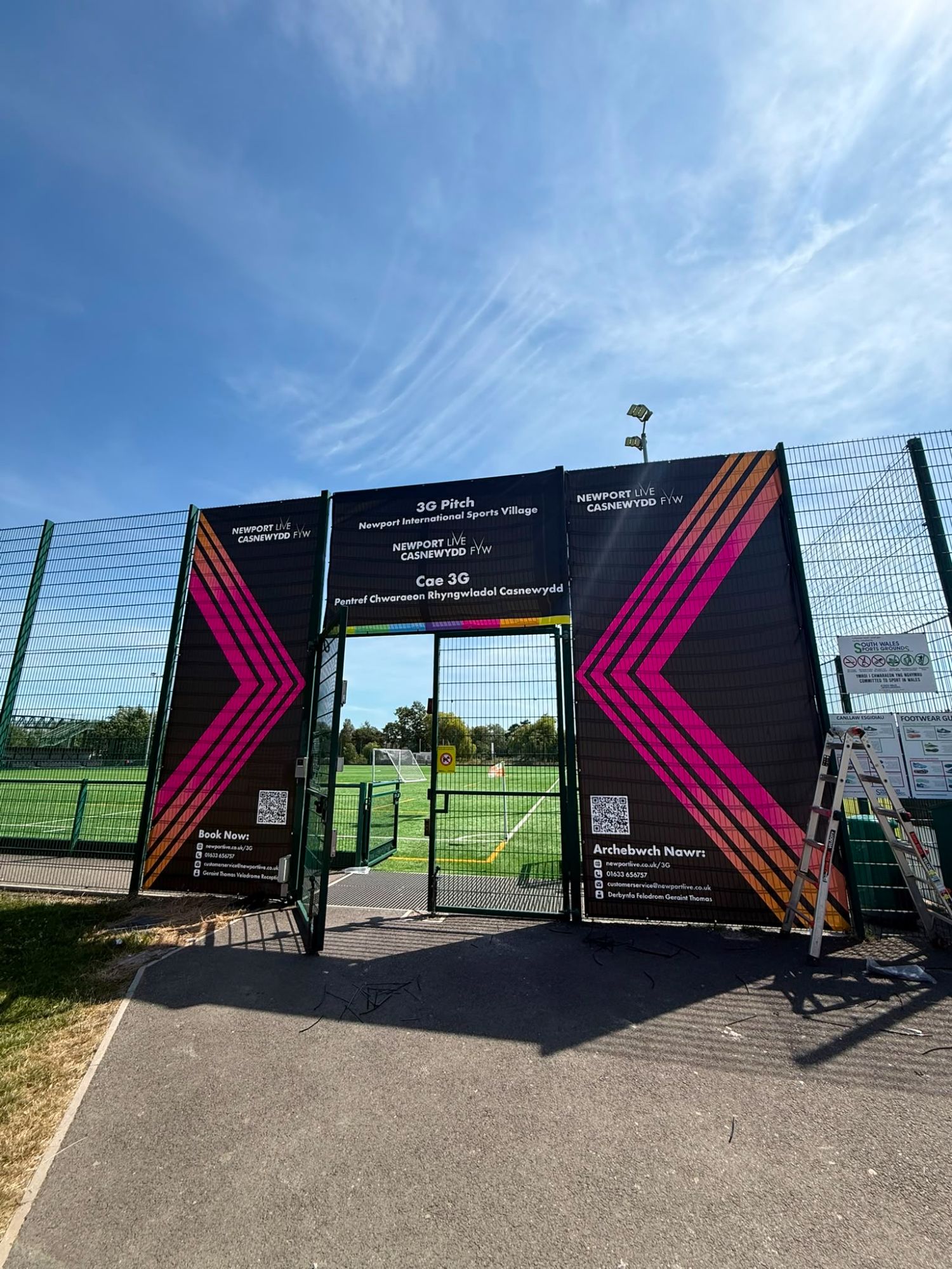 3G pitch at Newport International Sports Village
