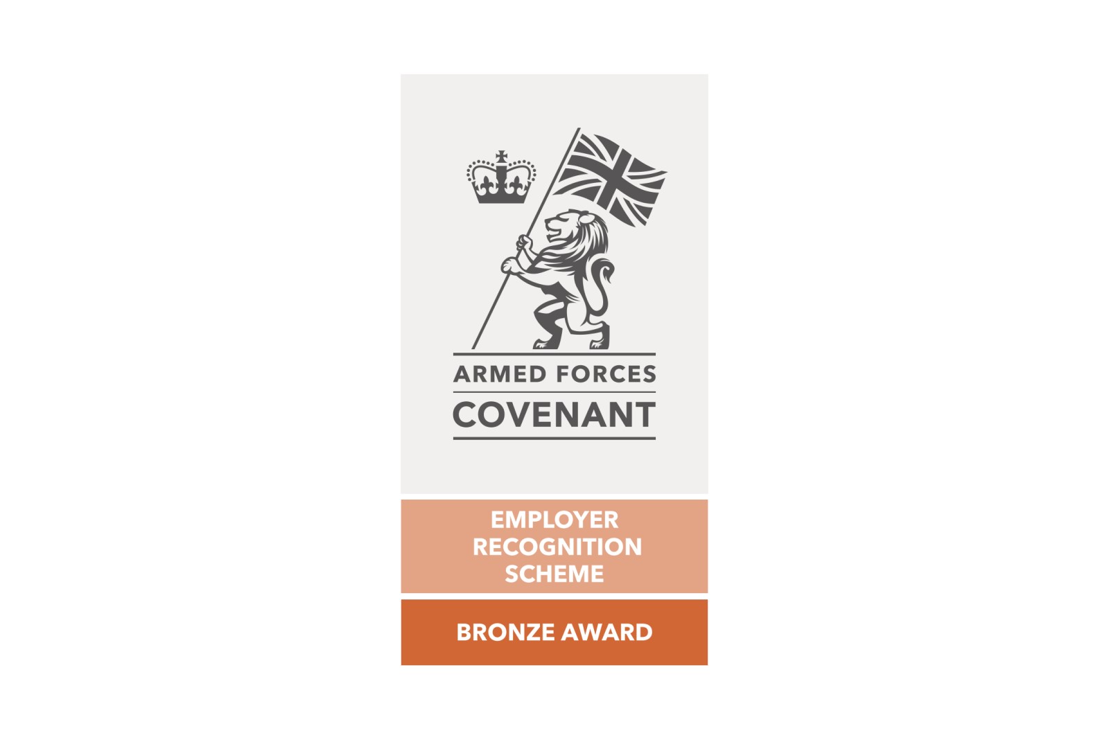 Bronze award recognising Armed Forces Covenant Bronze award recognising Armed Forces Covenant