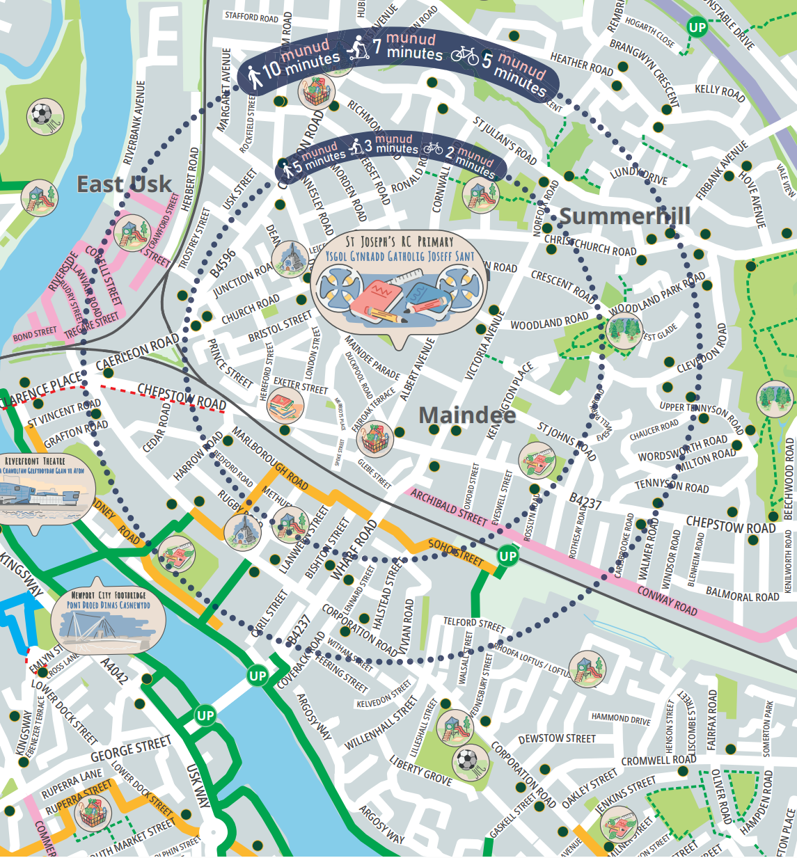 Active Travel Map - Newport