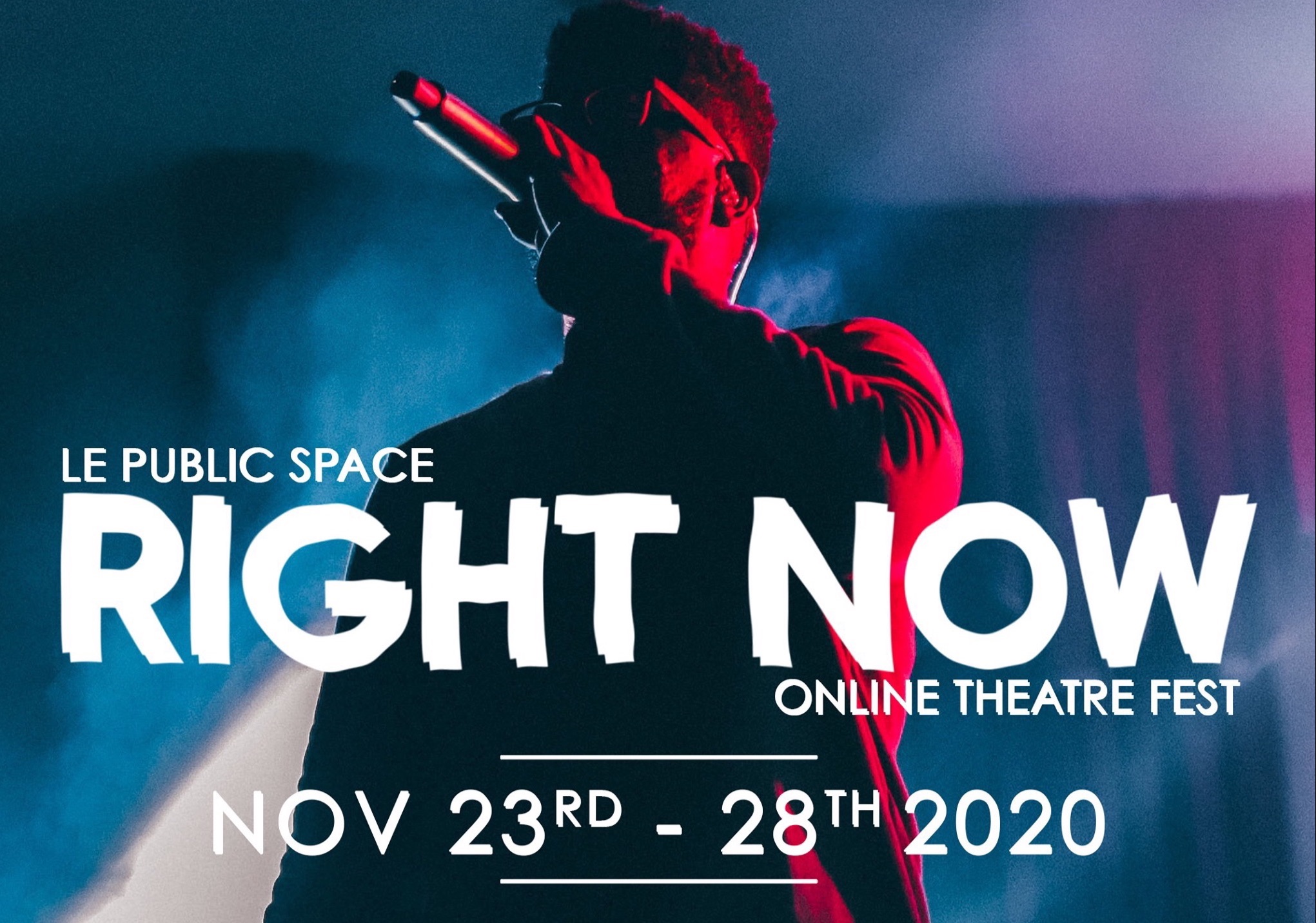 Right Now Online Theatre Fest Promo Image